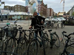 Lena is one of the thousands of Danes who commutes by bike.
