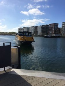 The water bus - part of the public transportation system in Copenhagen.