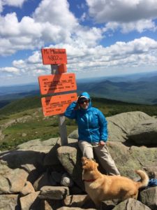 Atop Mount Moosilauke, the most southwesterly of the White Mountains, and closest to home.